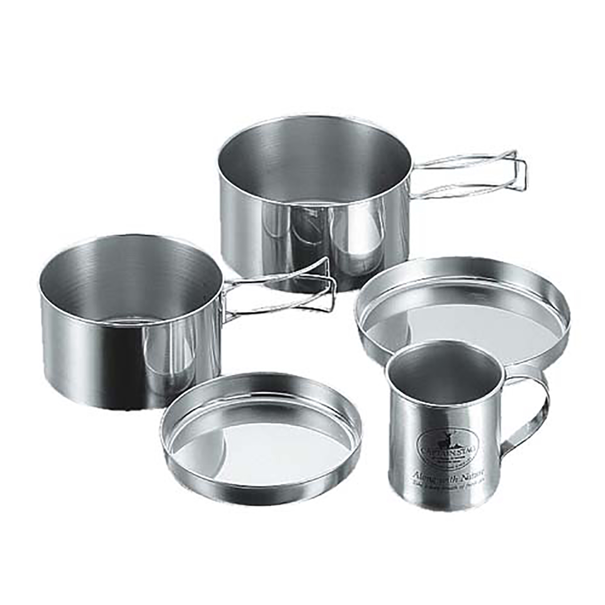 キャンピングステンレス食器マグカップセット -キャプテンスタッグ公式