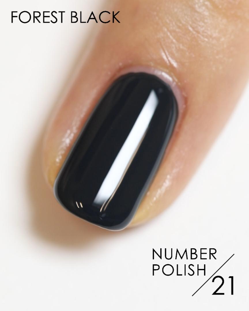 NUMBER POLISH（ナンバーポリッシュ）21 Forest Black | D-UP 公式通販