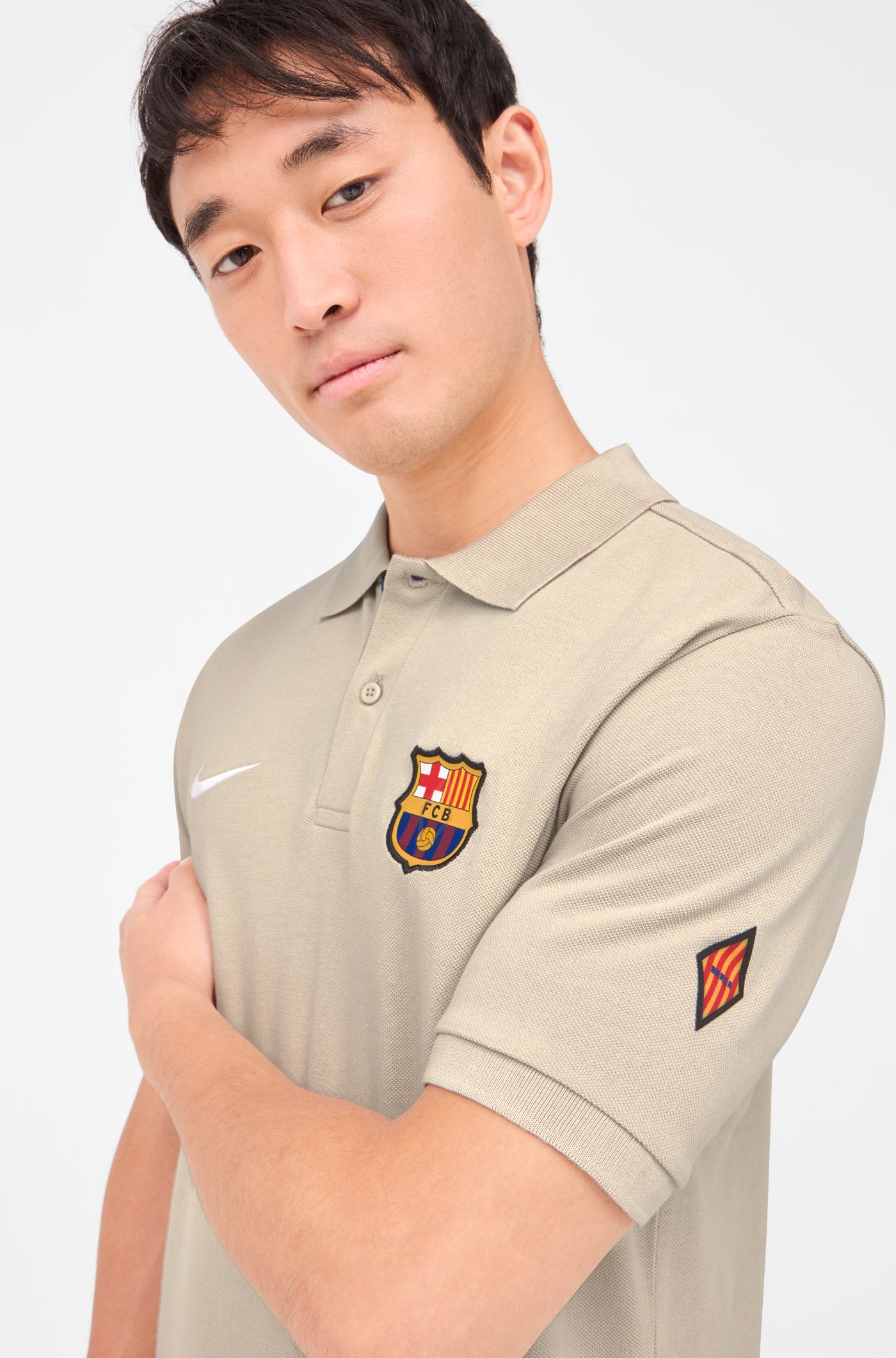 FC Barcelona Nike Beige Crest Polo – Barça Official Store