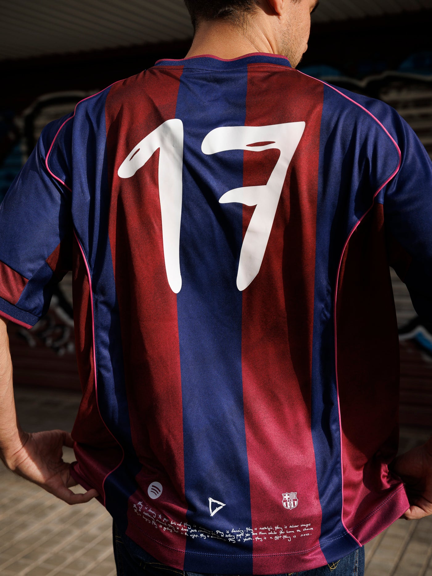 Ed Sheeran x FC Barcelona x Spotify Retro 2004/05 Home Play Jersey