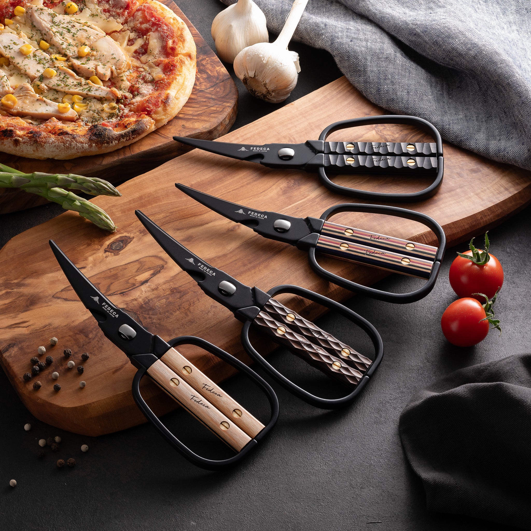 FEDECA キッチンハサミ 名栗ブラック 13,200円