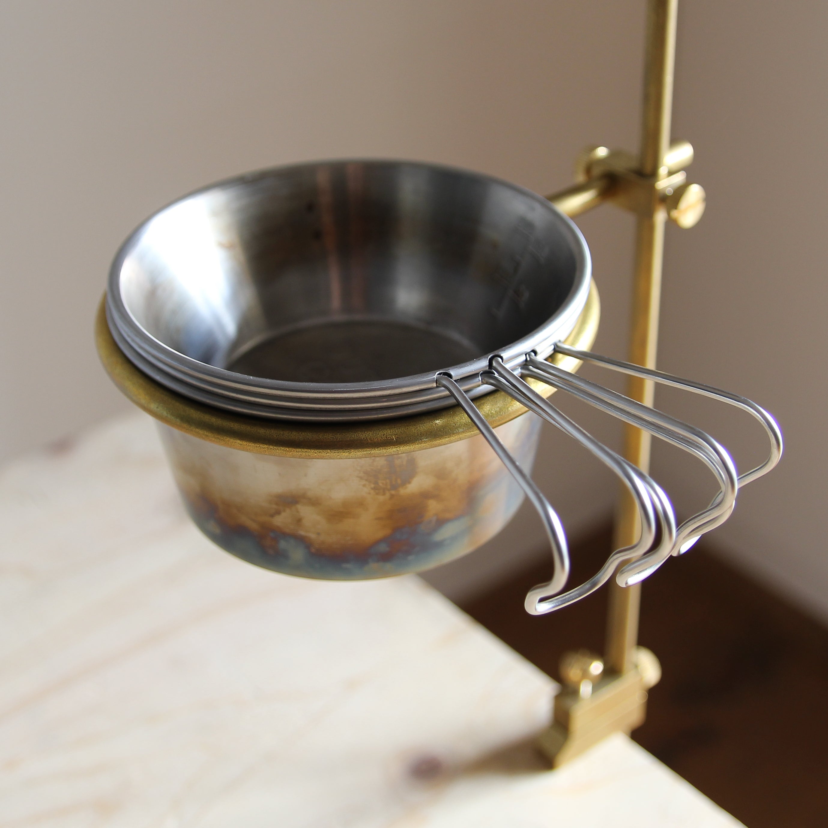 フェデカコーヒードリッパー、シェラカップホルダー、ポール3本