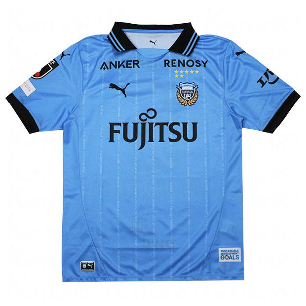 川崎フロンターレ 2025 ホーム 半袖レプリカユニフォーム 6.山本悠樹