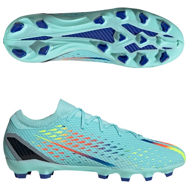 エックス スピードポータル.3 HG/AG クリアアクア×ソーラーレッド