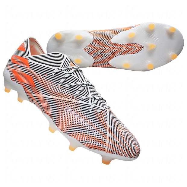 ネメシス.1 FG フットウェアホワイト×スクリーミングオレンジ