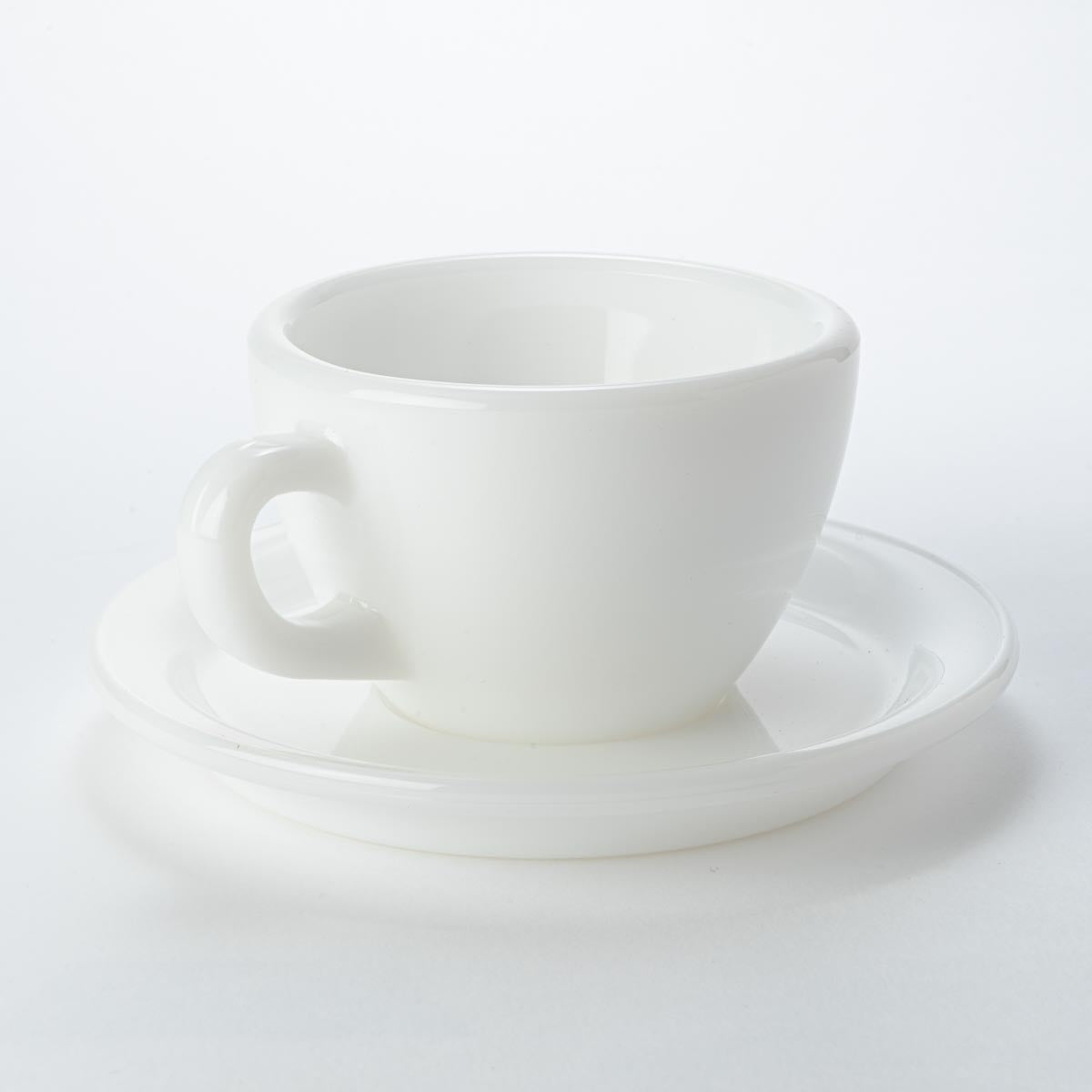 Fire-King エキストラヘビーカップ&ソーサー ミルクホワイト – Fire