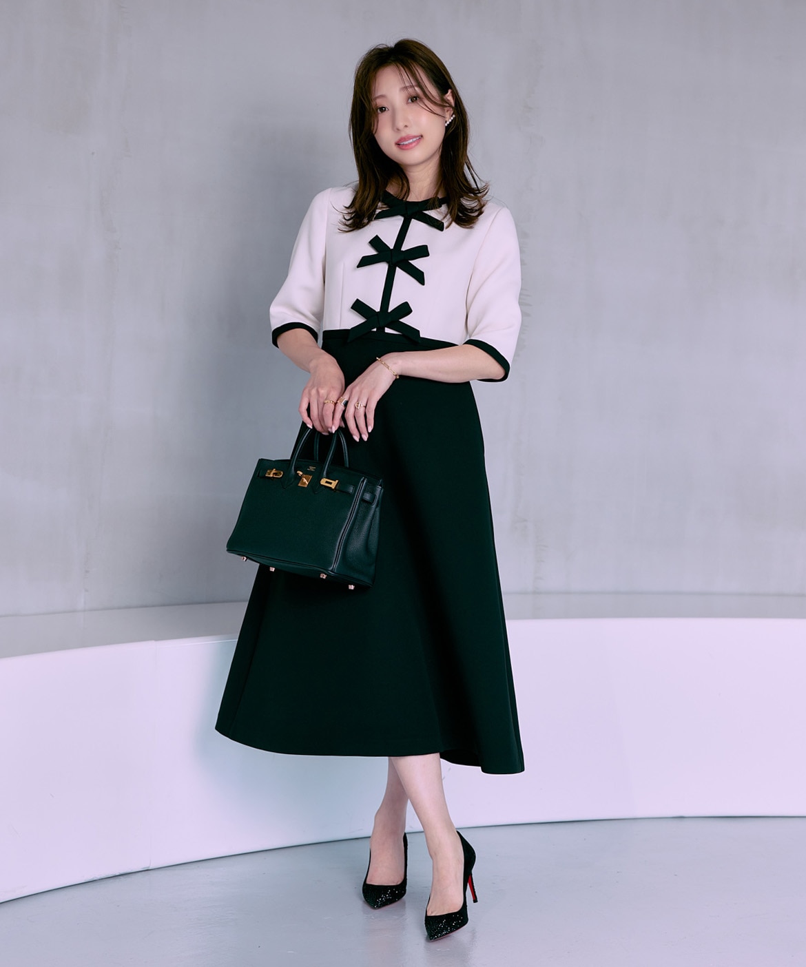 michellMacaron HONEY MEWクラシカルリボンワンピース michellMacaron