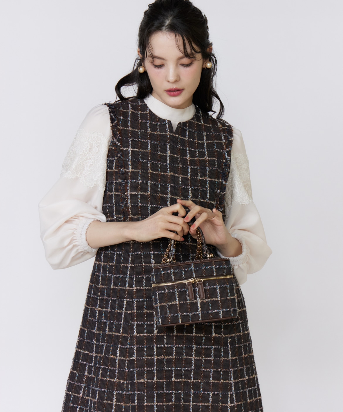 フランドル45周年限定コレクション》リントンツイードワンピース《M