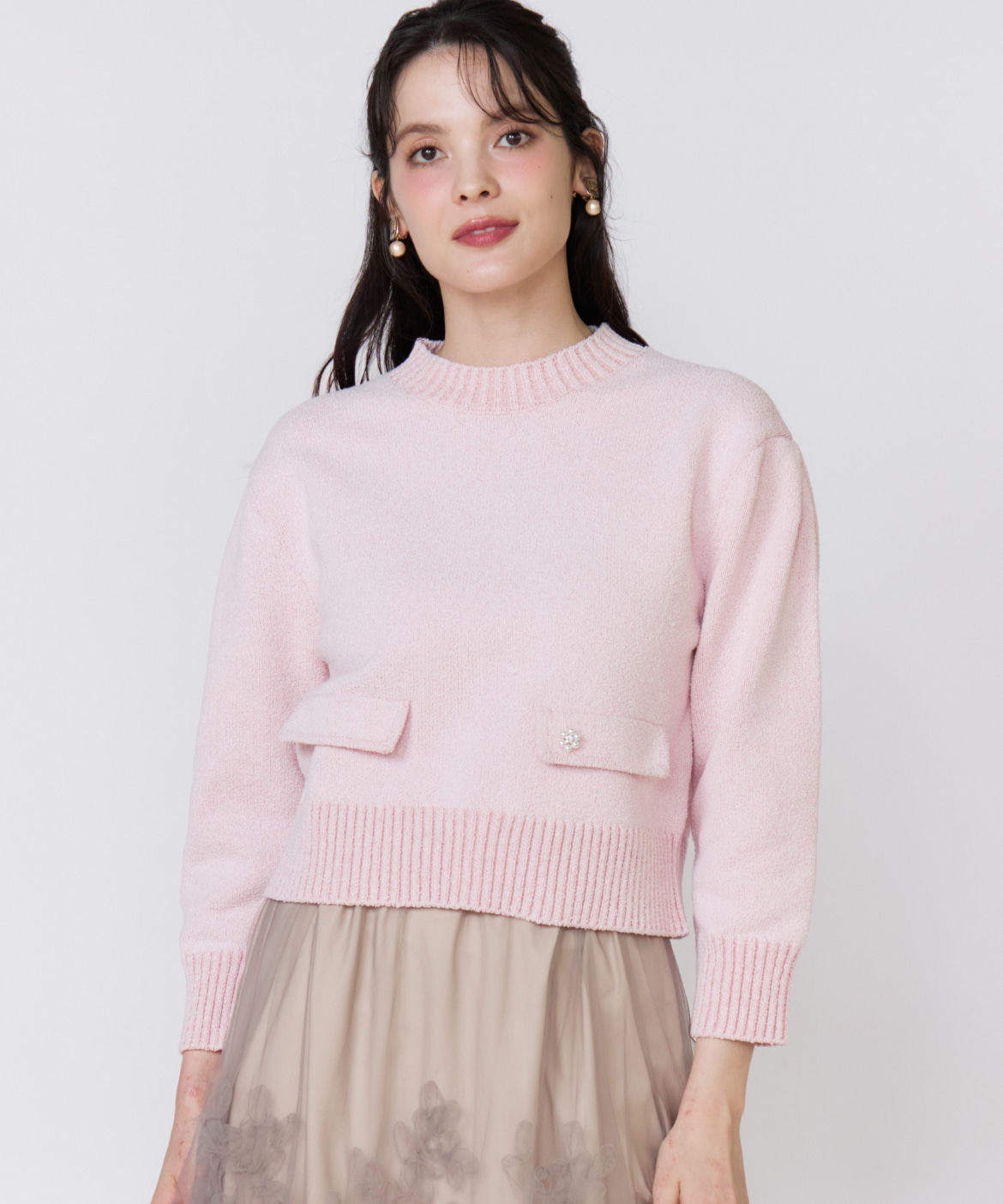 コンパクトクルーネックニット｜Maglie le cassetto（マーリエ ル