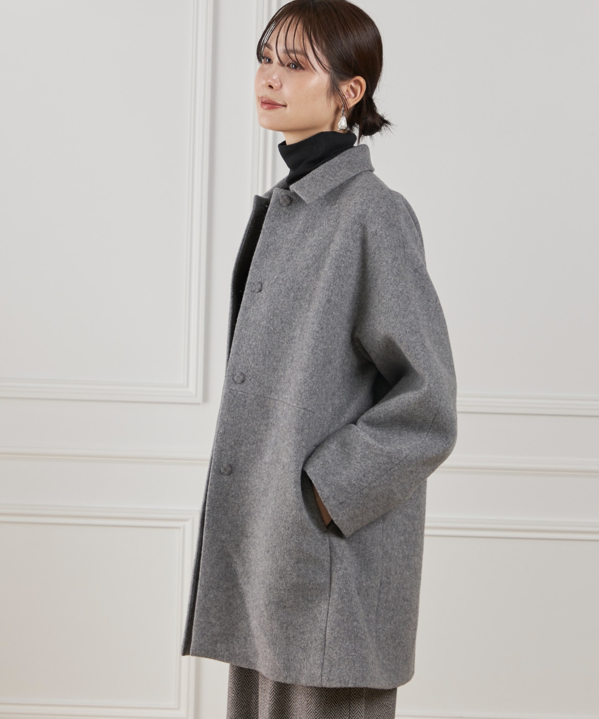 ステンカラーコート｜7-IDconcept.（セブンアイディコンセプト