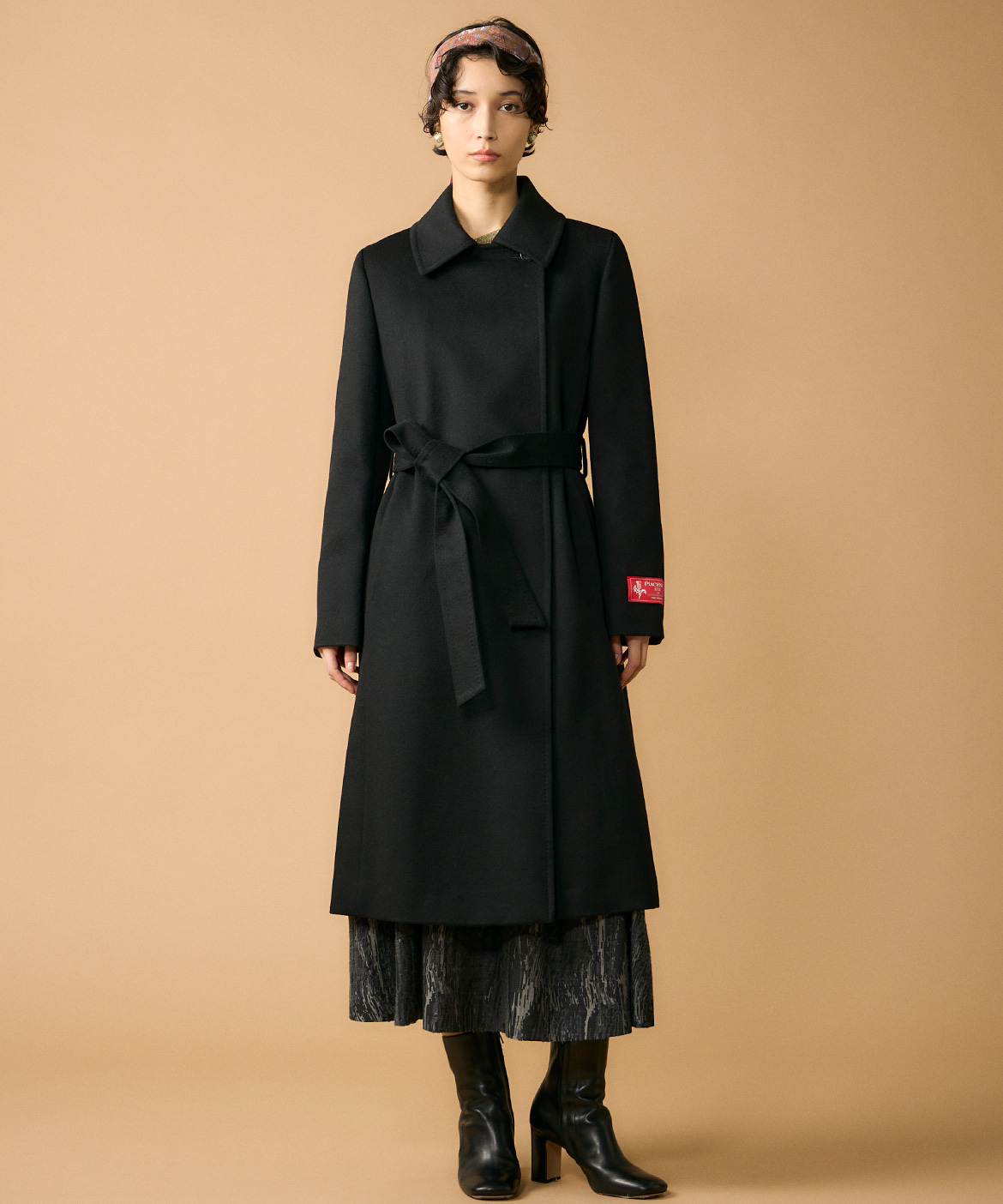 大きいサイズ》《CONTESSA》カシミヤラップコート《PIACENZA》｜INED L