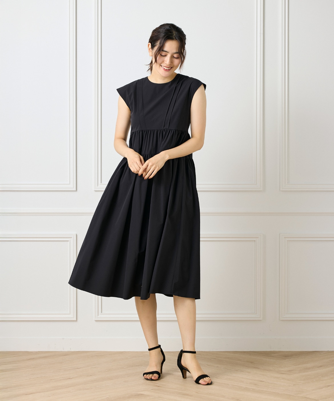 タックフレンチティアードワンピース｜Maglie le cassetto（マーリエ