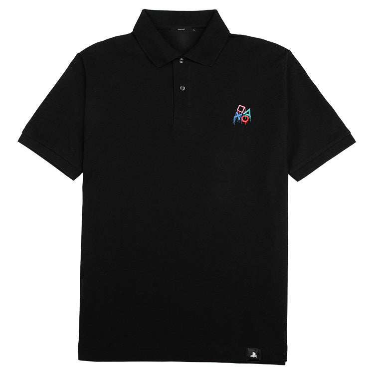 ワンポイント刺繍 ポロシャツ（スプレーアート） / PlayStation