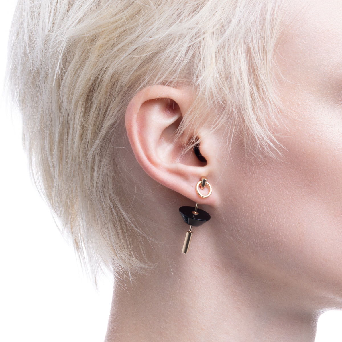 SPEAR ドアノッカー ピアス Mサイズ / オニキス