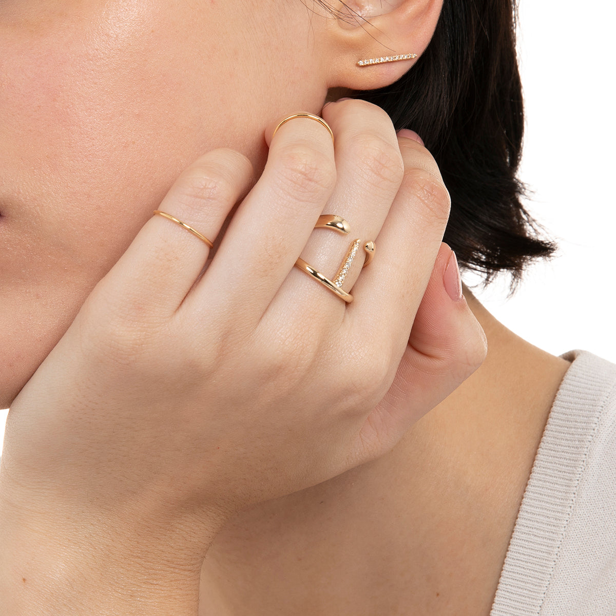 GOSSAMER マンタ スパイン リング