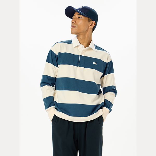 カンタベリー 4インチストライプラグビージャージ（ユニセックス