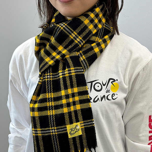 ツール・ド・フランス 2024 オフィシャル タータンチェックマフラー
