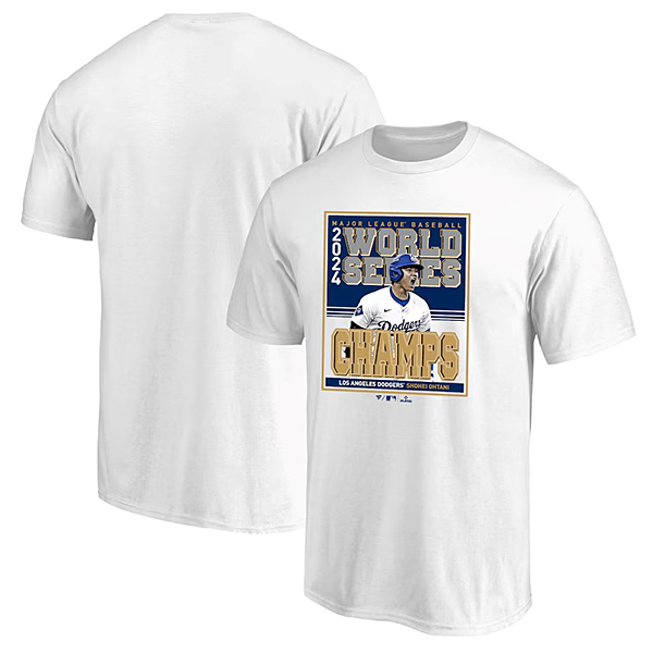 ドジャース 大谷翔平 2024 ワールドシリーズ 優勝記念 Tシャツ(S 白