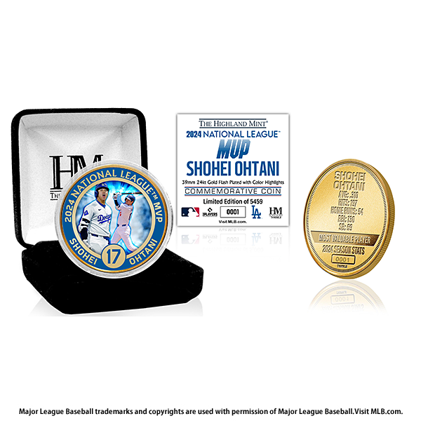 MLB2024 オールスターゲーム出場記念ゴールドアクリルプレート MLB2024