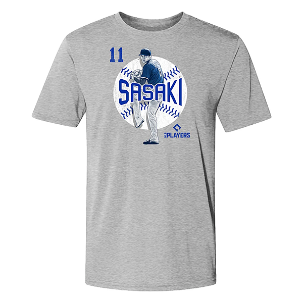 MLB ロサンゼルス・ドジャース 佐々木朗希 Number 11 Hardball Tシャツ