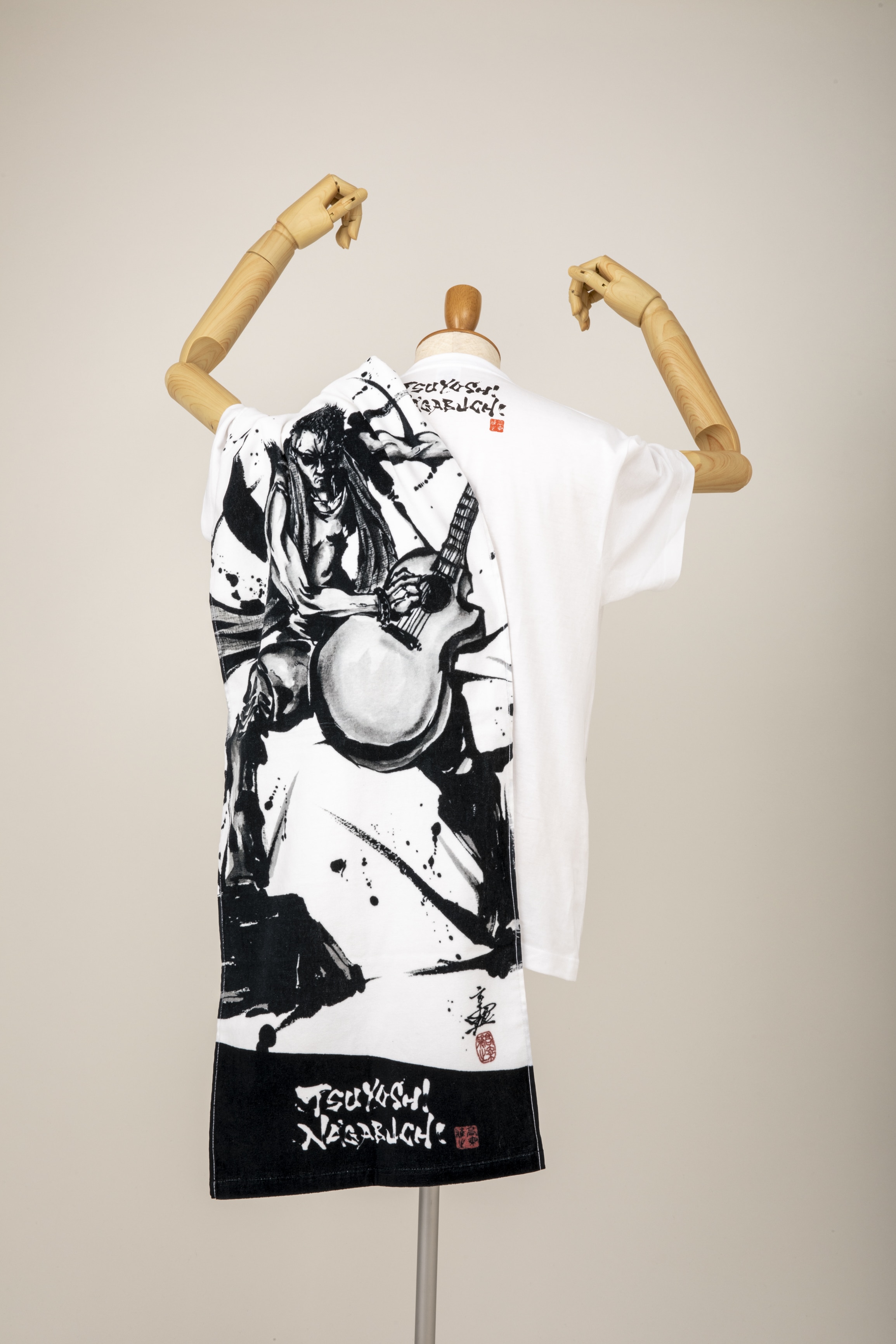 長渕剛 武人画スポーツタオル 「演上ノ鬼神ノ図」: その他グッズ