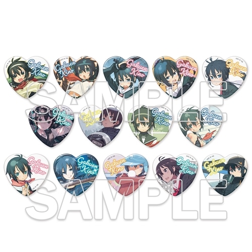 学園キノ』ハート型トレーディング缶バッジ: グッズ・文具 | カドスト