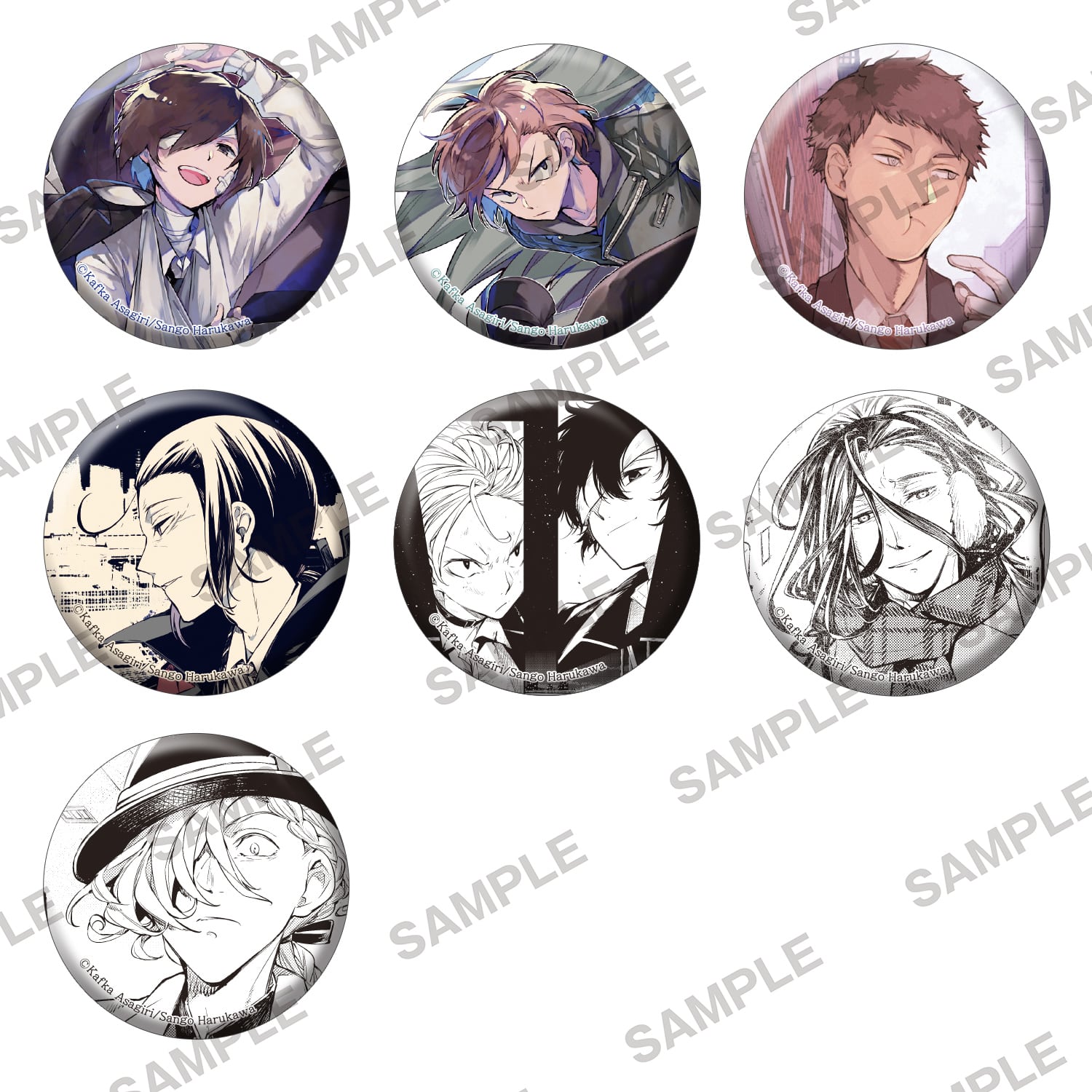 文豪ストレイドッグス 中原中也Ani-Art ホログラム缶バッジ 33点 文豪