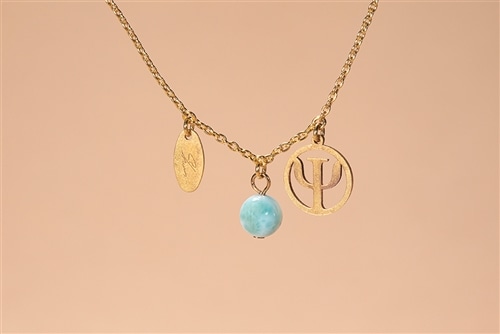 イケメン気功師シュン Ψ×ラリマー 18Kゴールドブレスレット（特典