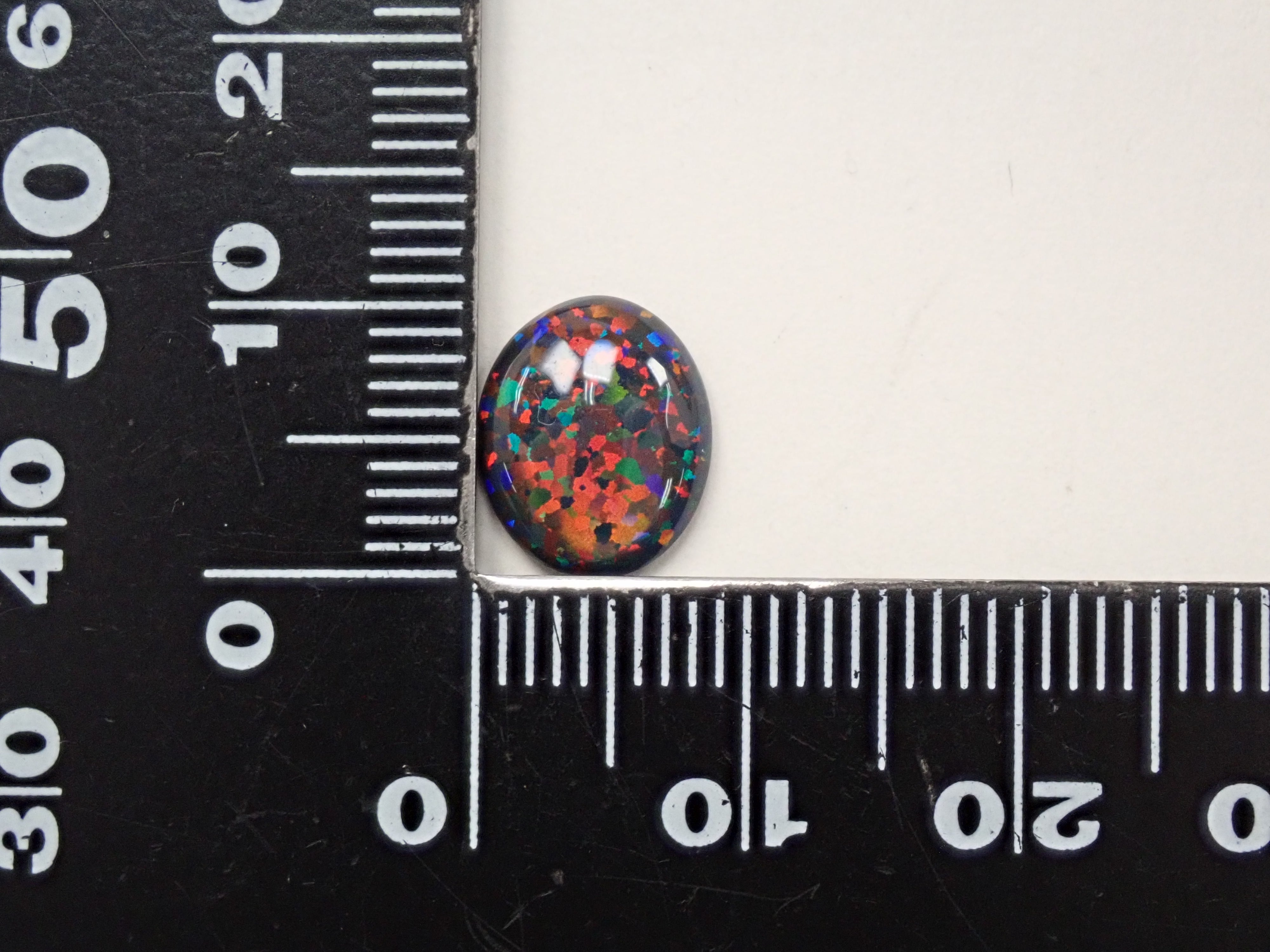 ブラックオパール7.481ct ルース ソーティング付き ブラックオパール