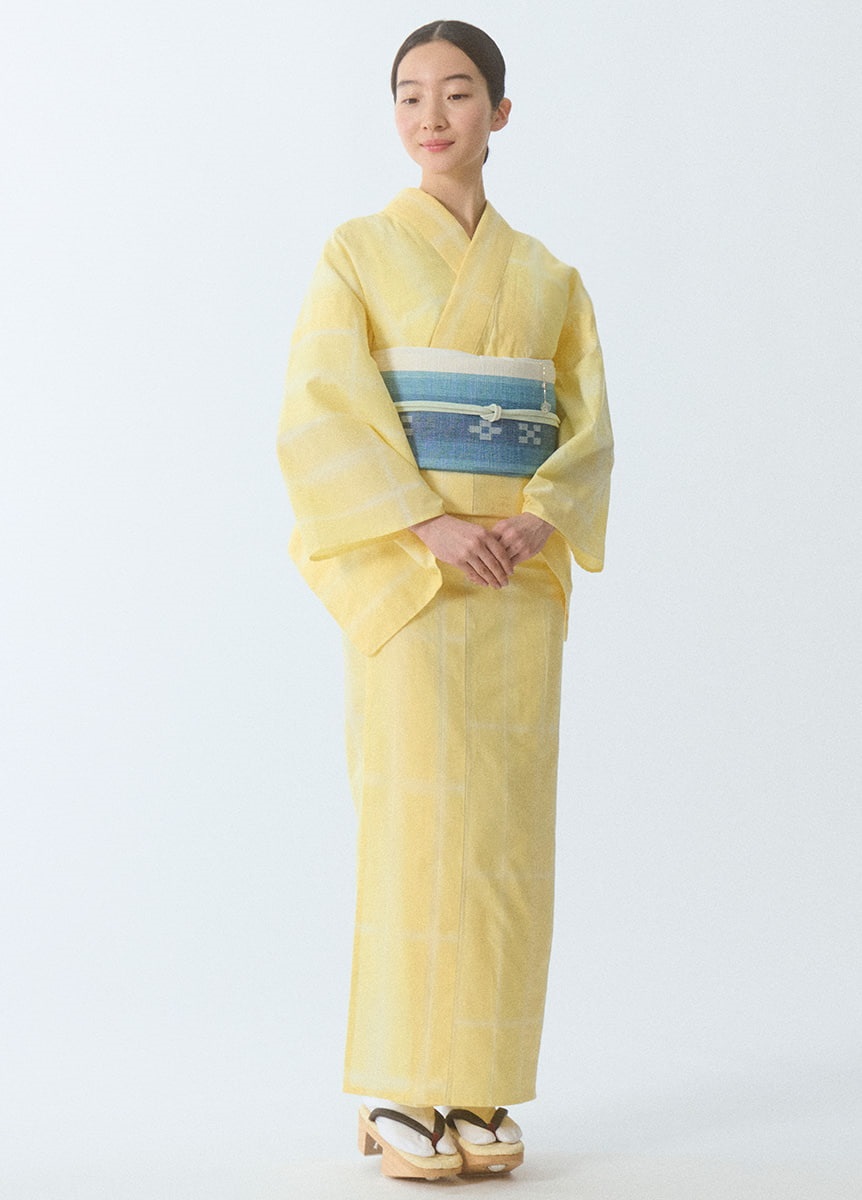 絞りゆかた 板締め 檸檬 | 浴衣 | やまとオンラインストア