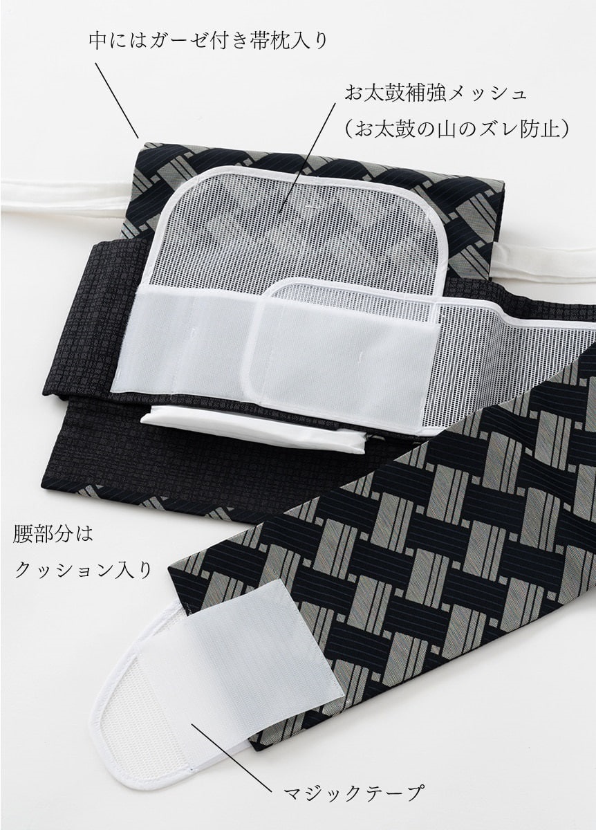 ワンタッチ帯加工 一重太鼓「お手持ちの帯」 | 加工オプション