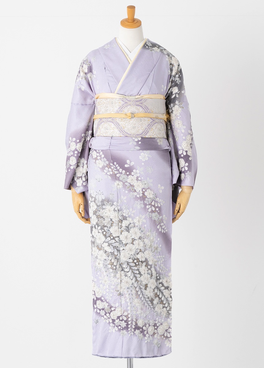 やまとオリジナル訪問着レンタル 辻が花 薄紫 M | 訪問着レンタル