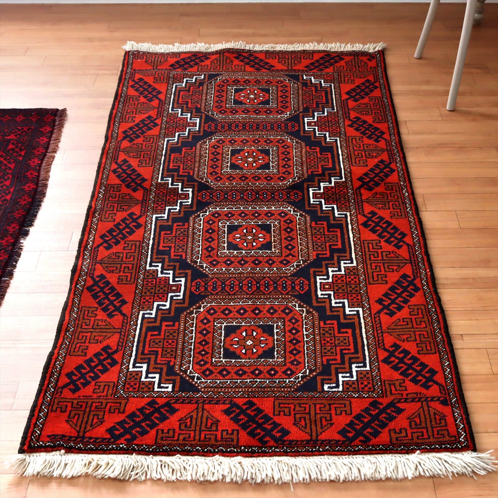 ✦vintage rug✦117cm×65cm ペルシャ絨毯 バルーチ ギュル ✦vintage