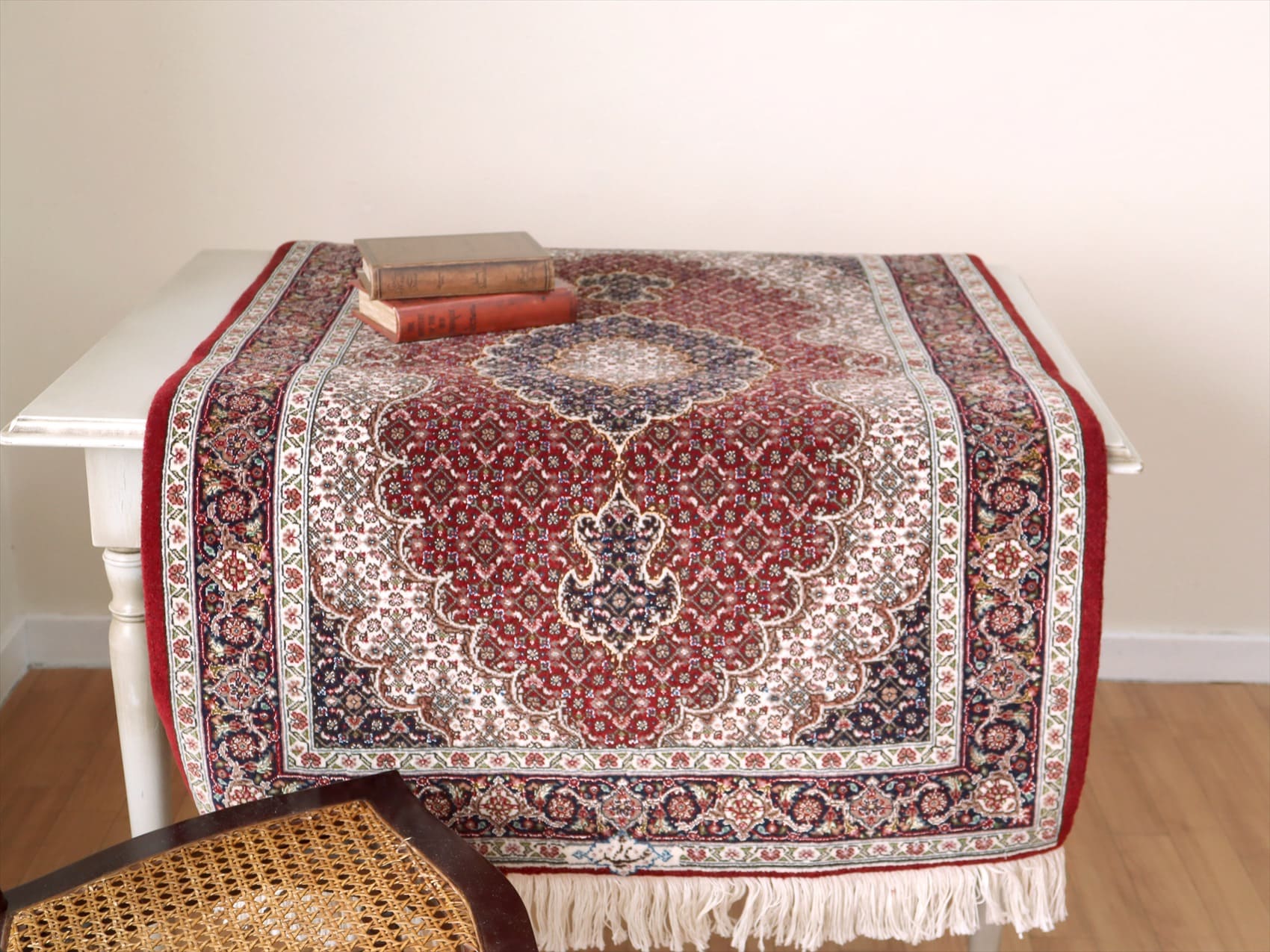 キリムスタイル / ペルシャ絨毯 タブリーズ産マヒ 玄関マット120×82cm