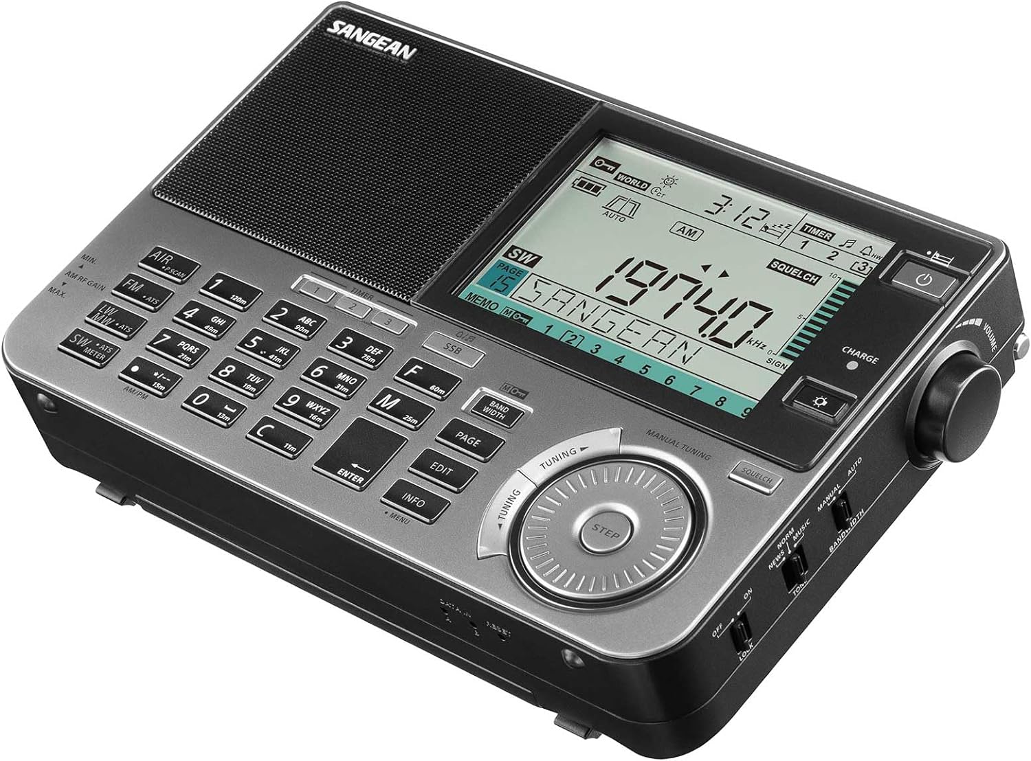 Sangean ATS-909X2J FM / SW / MW / LW / Air マルチバンドラジオ 短波