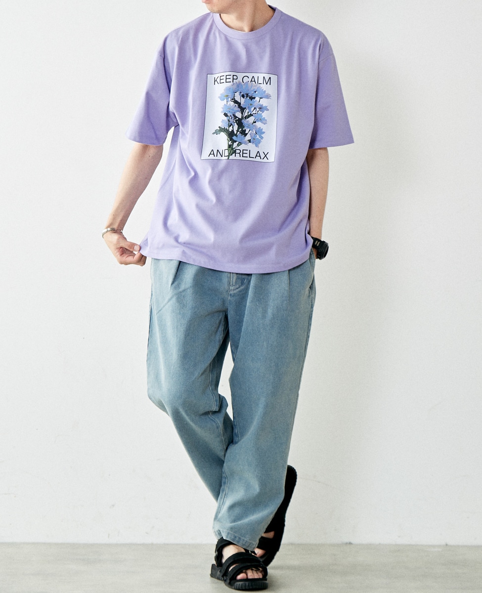 MASTER FRAME】フラワー プリントクルーネックTシャツ｜MEN'S MELROSE