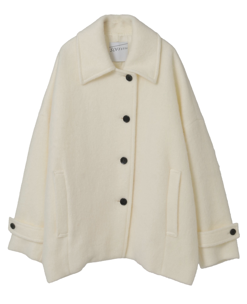 モヘヤ混コクーンシャギーコート｜SOFFITTO（ソフィット）｜商品詳細