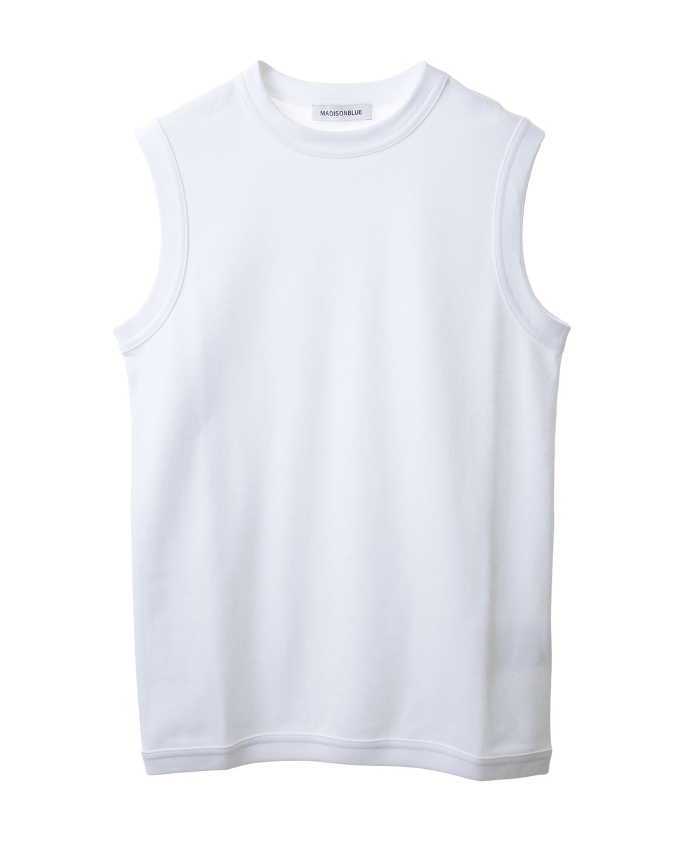 MADISONBLUE / マディソンブルー】CREW NECK SLEEVELESS TEE