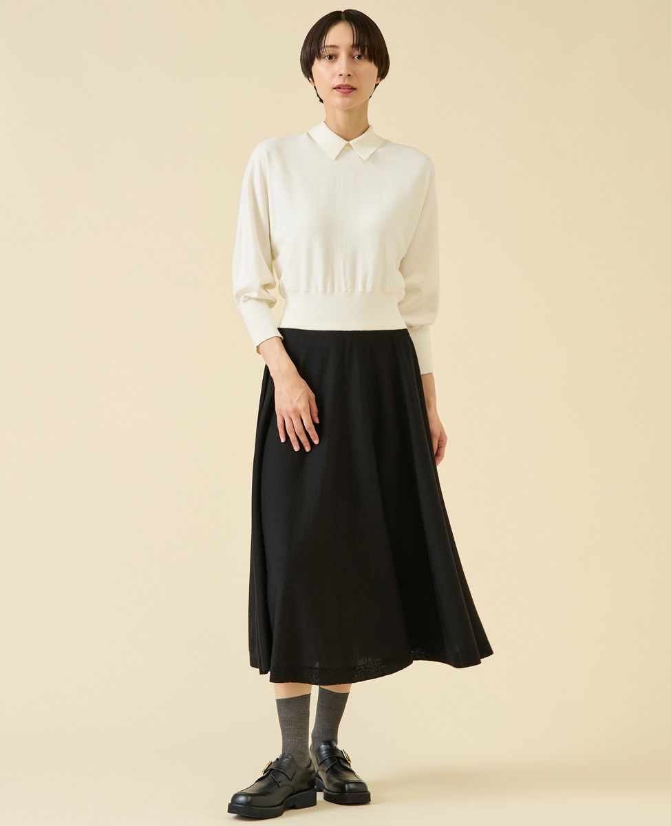 衿ドルマンニットワンピース｜martinique（マルティニーク）｜商品詳細