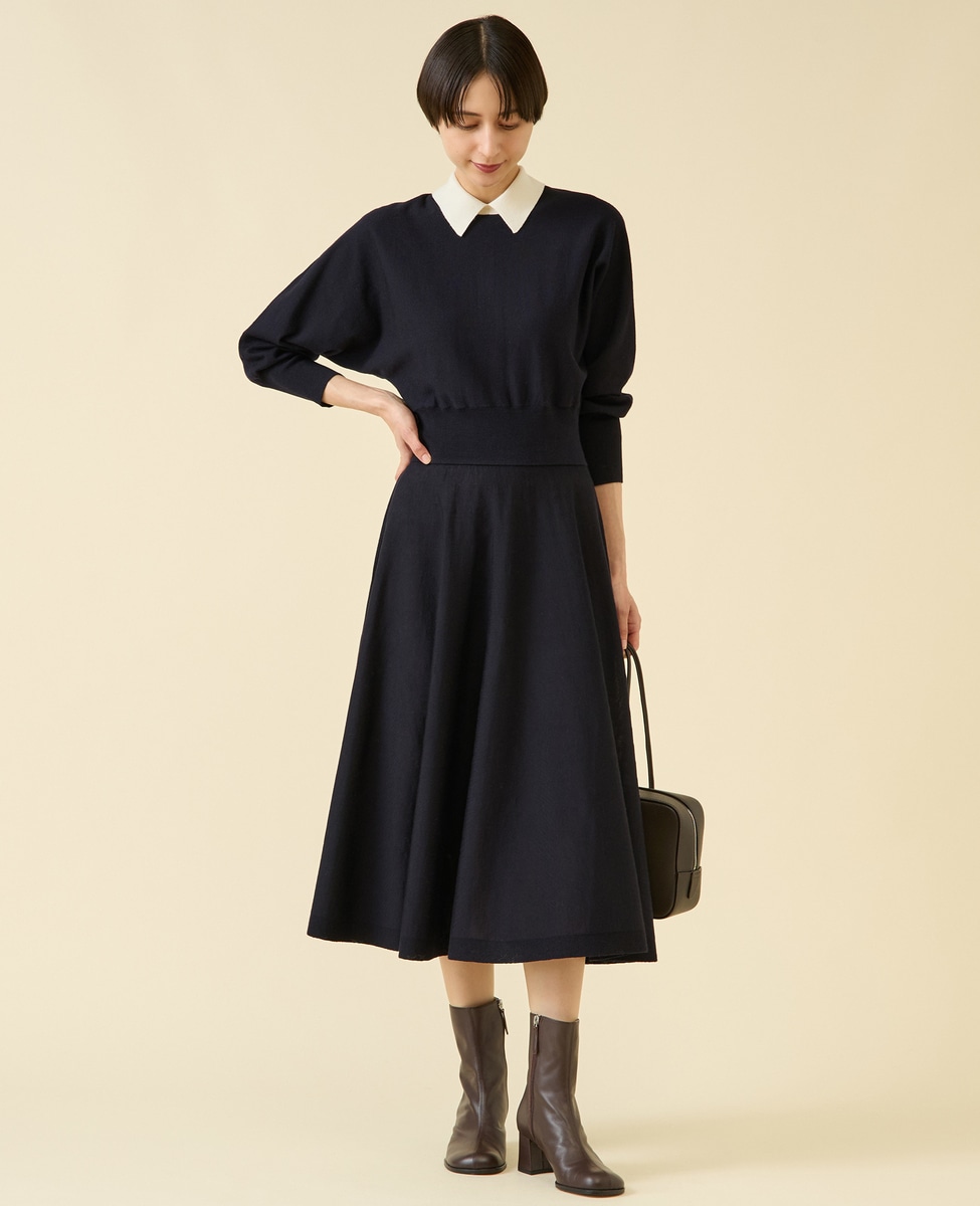 衿ドルマンニットワンピース｜martinique（マルティニーク）｜商品詳細