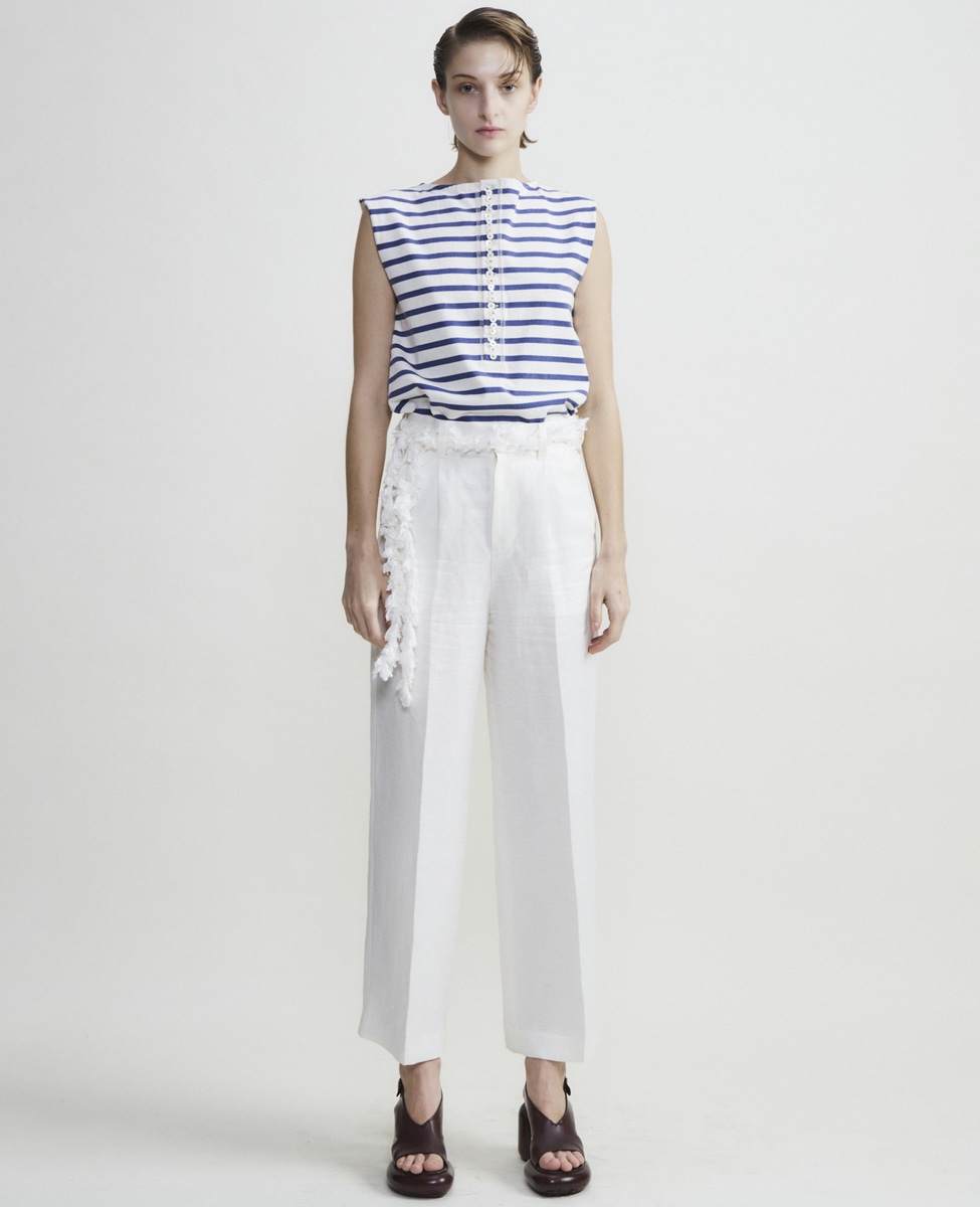 CURRENTAGE/カレンテージ】One tuck straight pants｜martinique