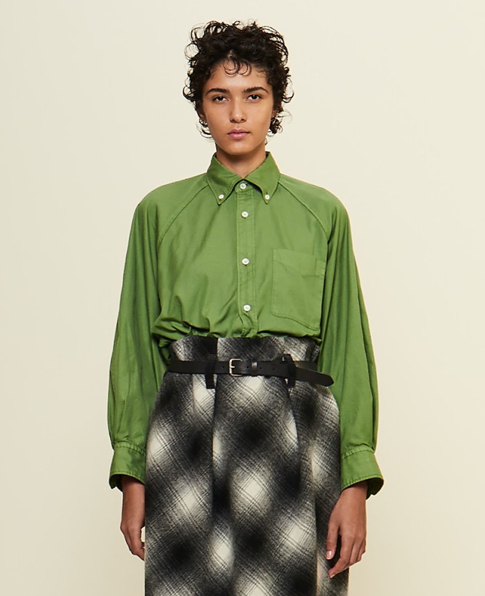 CURRENTAGE/カレンテージ】Raglan Ox shirt｜martinique