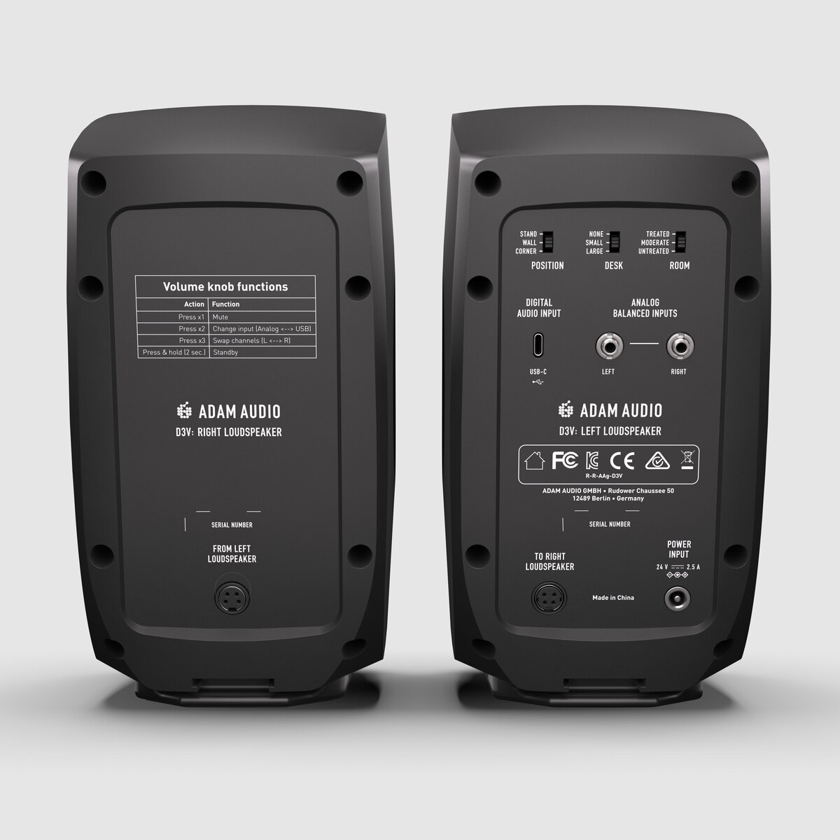 ADAM AUDIO(アダムオーディオ) D3V Black | Rock oN Line eStore