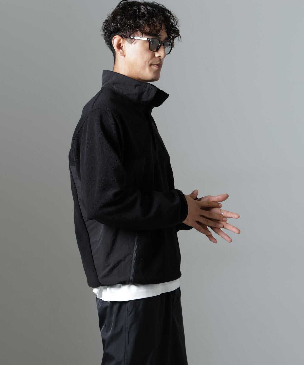 NJ/CLUB ( エヌジェークラブ ) 」PARKSTOCK スナップ フリース プル