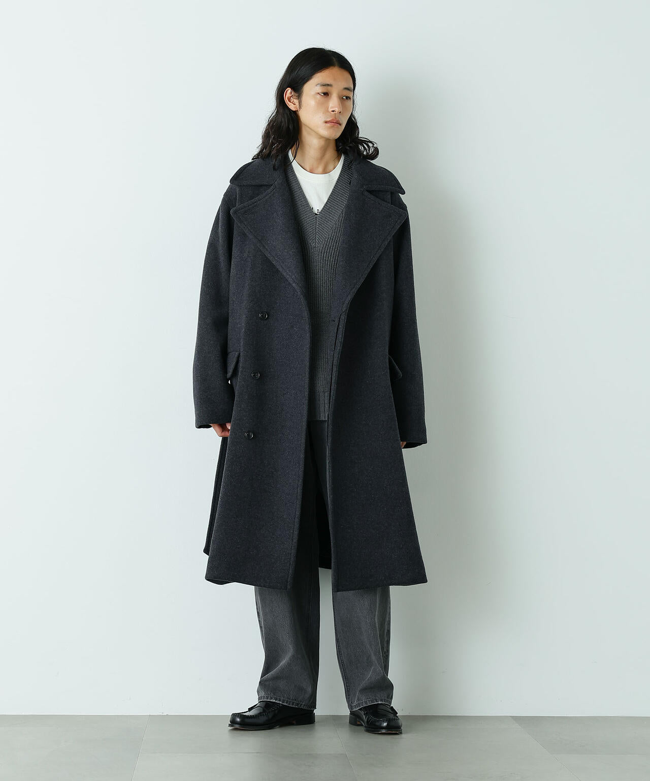 HOTEL PALACE」ウールカシミヤ ロングコート