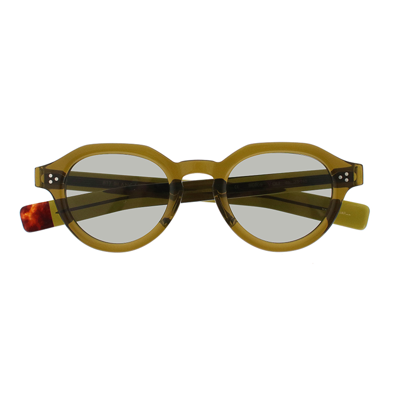 BLANC.. | 【817 BLANC LNT】BE009 VINTAGE OLIVE/M.GRY サングラス