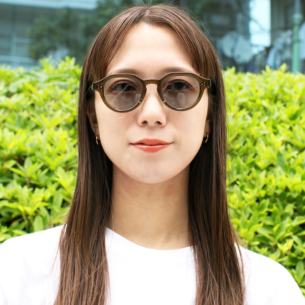 BLANC.. | 【817 BLANC LNT】BE009 VINTAGE OLIVE/M.GRY サングラス