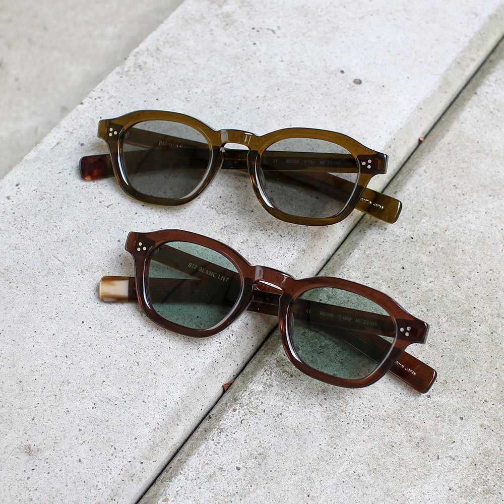 BLANC.. | 【817 BLANC LNT】BE008 DARK MAPLE/M.GRN サングラス