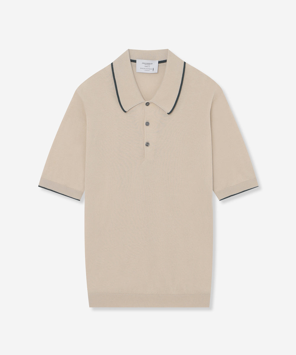 JOHN SMEDLEY】シーアイランドコットンファインゲージニットポロ