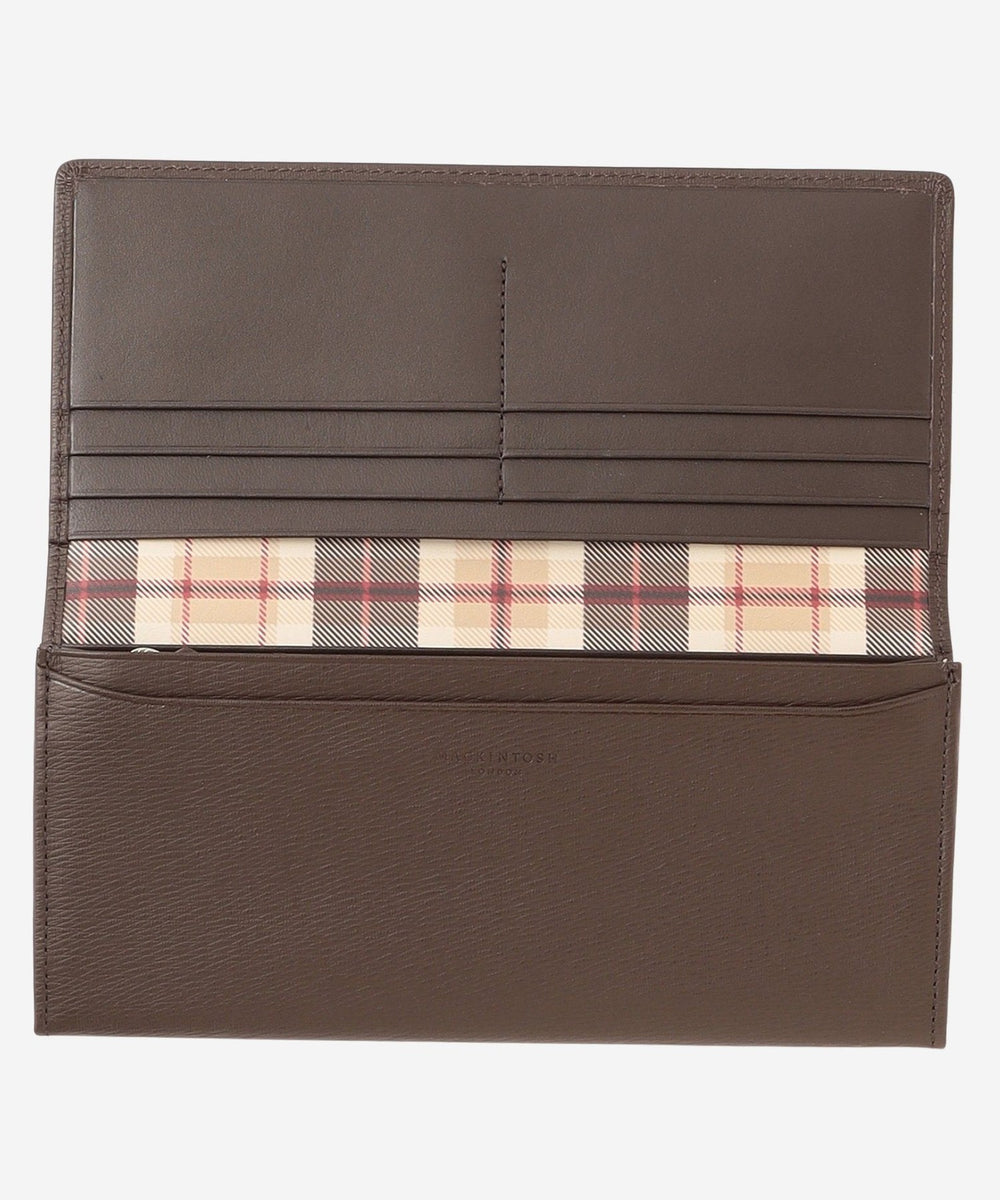 WEB限定】ソフト型押しレザー ハウスチェック長財布(小物・雑貨